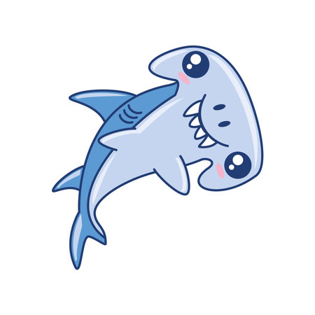 hammerhead shark animalのイラスト素材