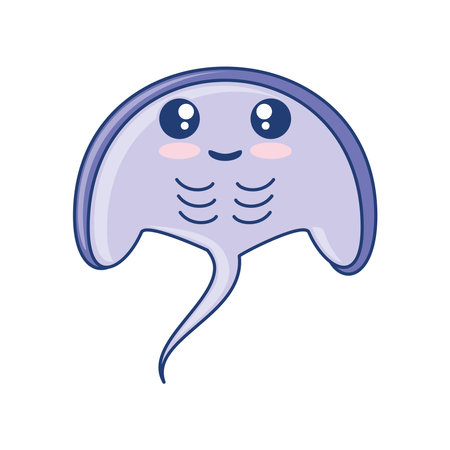 stingray undersea lifeのイラスト素材
