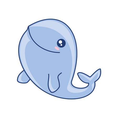 whale animal underwaterのイラスト素材