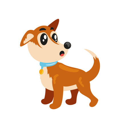 dog cartoon characterのイラスト素材