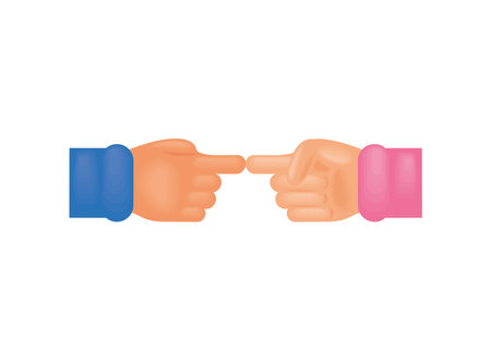 friendship greeting human handsのイラスト素材