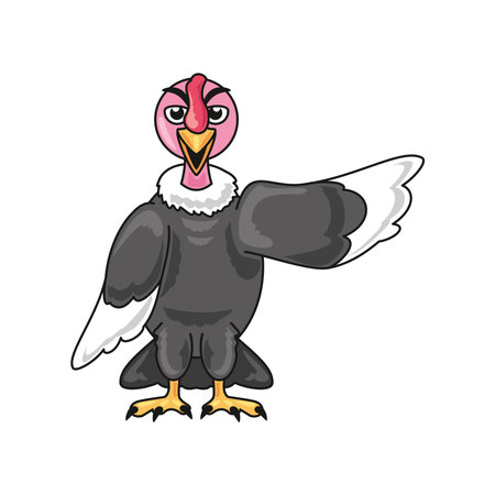 andean condor bird cartoonのイラスト素材