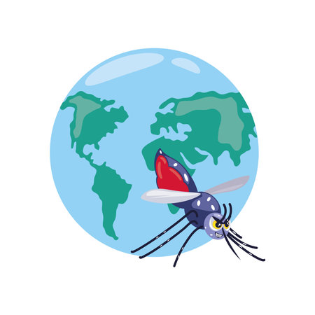 world dengue mosquito dayのイラスト素材