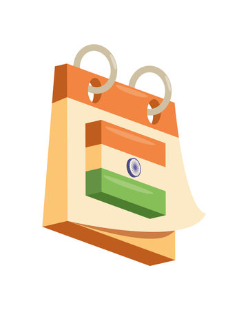 15 august of india independence dayのイラスト素材