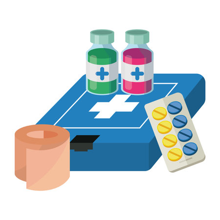medical first aid kitのイラスト素材