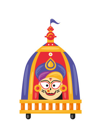 happy rath yatra festivalのイラスト素材
