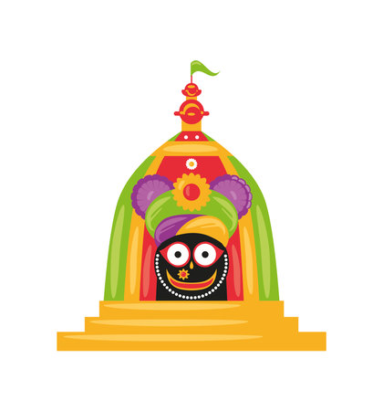 lord jagannath festival rath yatraのイラスト素材