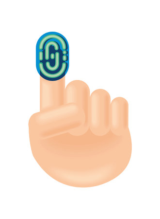 fingerprint lock accessのイラスト素材
