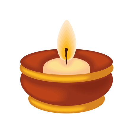diwali diya lamp ornamentのイラスト素材