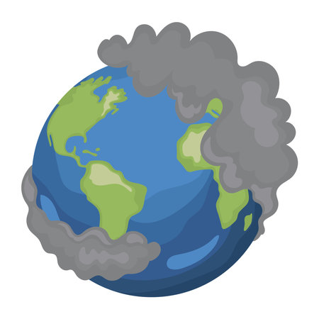 planet suffering from global warmingのイラスト素材