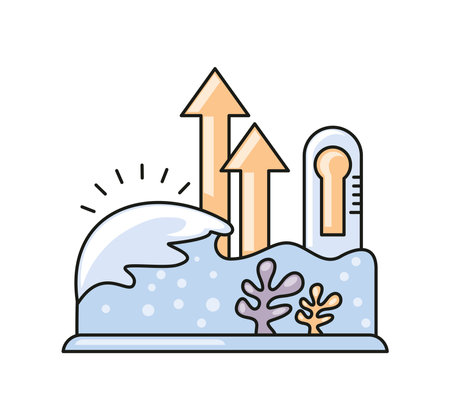 climate change flood diasterのイラスト素材