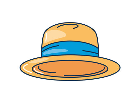 male hat summer season clothes accessoryのイラスト素材