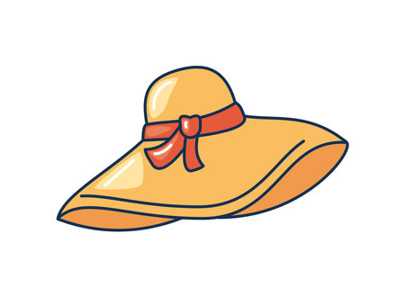 female hat summer clothes accessoryのイラスト素材