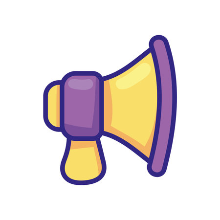 megaphone advertising commercial iconのイラスト素材