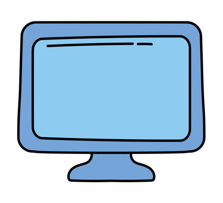 computer education doodleのイラスト素材