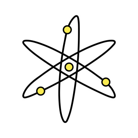 atom science education doodleのイラスト素材