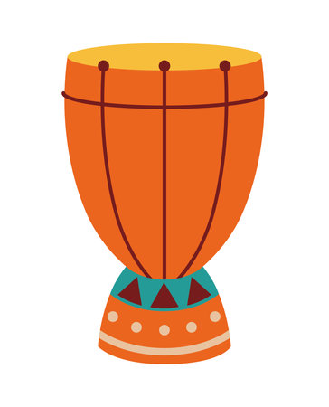 african culture djembe drumのイラスト素材