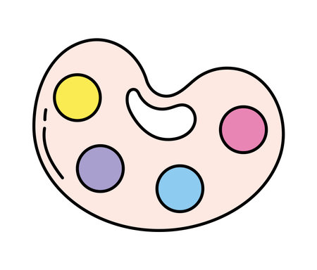 art paint education doodleのイラスト素材