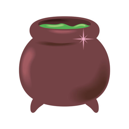 witch cauldron potion iconのイラスト素材