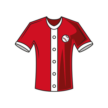 baseball jersey uniformのイラスト素材