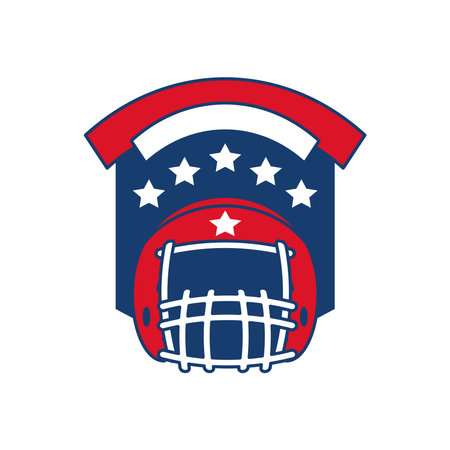 american football tournament isolatedのイラスト素材