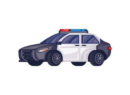 police patrol transportのイラスト素材