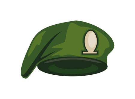 military beret hat equipmentのイラスト素材