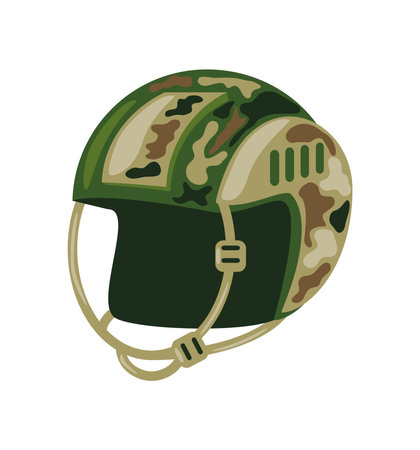 helmet military equipmentのイラスト素材