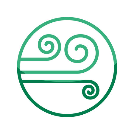 dosha air ayurvedic symbolのイラスト素材