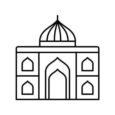 gurdwara linear isolatedのイラスト素材