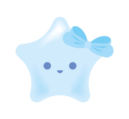 baby blue starのイラスト素材
