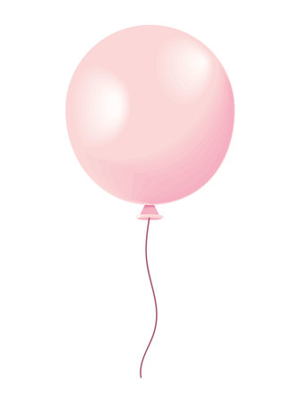 realistic balloon heliumのイラスト素材