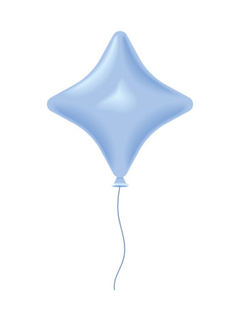 realistic balloon helium iconのイラスト素材
