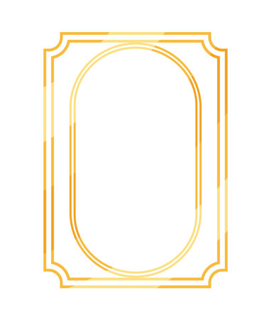 golden frame vintageのイラスト素材
