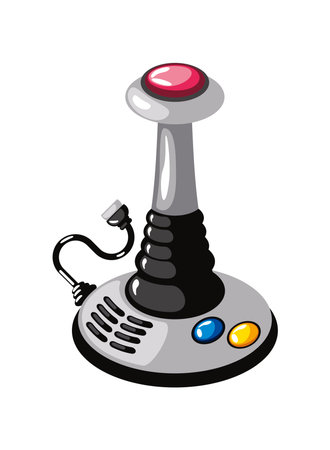 video game control joystickのイラスト素材