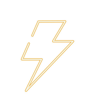 Lightning neon illustrationのイラスト素材