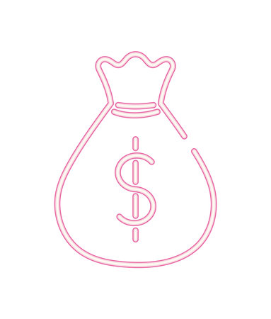 Money Bag Icon Illustrationのイラスト素材