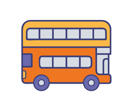 London Double Decker Bus Iconのイラスト素材