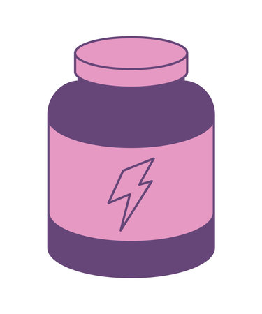 Protein jar illustrationのイラスト素材