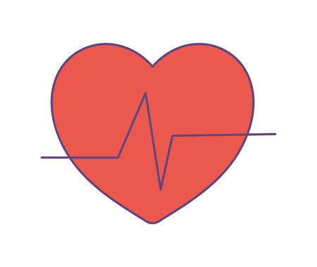 Heart shape illustrationのイラスト素材