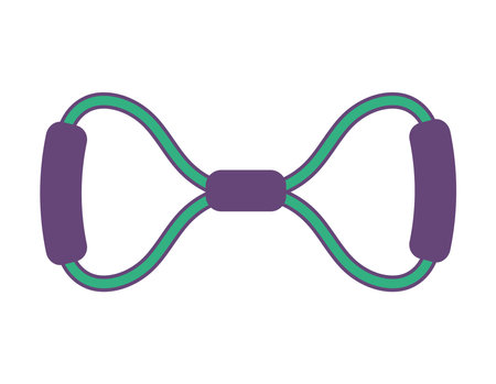Resistance band illustrationのイラスト素材