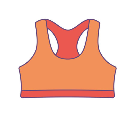 Sports bra illustrationのイラスト素材