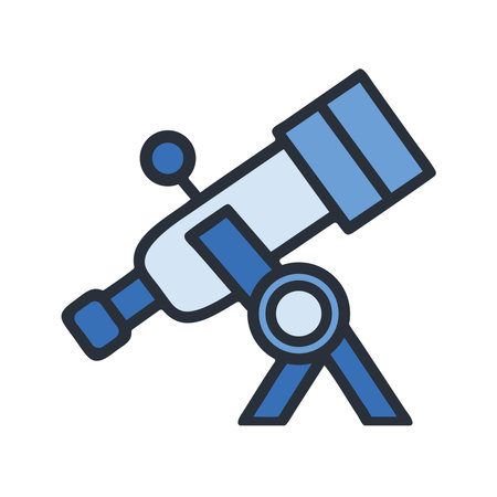 Advanced Astronomy Telescope Iconのイラスト素材