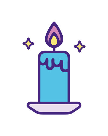 Magic candle iconのイラスト素材