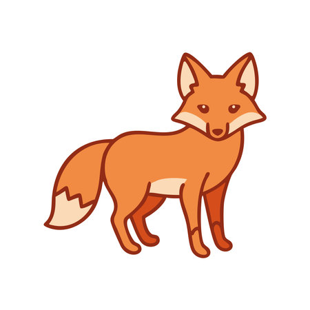 Forest animal fox iconのイラスト素材
