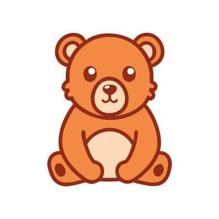 Forest animal bear iconのイラスト素材