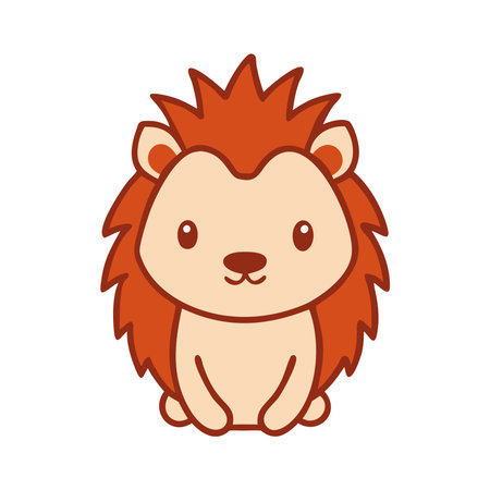 Forest animal hedgehog iconのイラスト素材