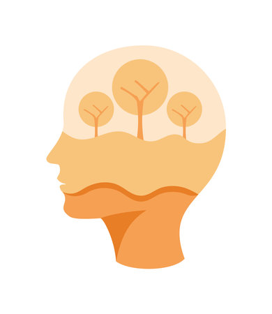 Peaceful Mind Treesのイラスト素材
