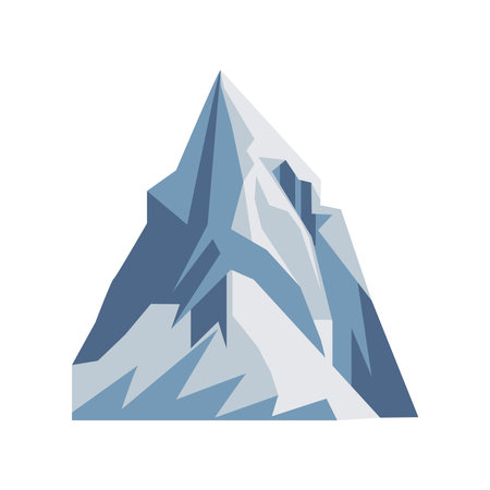 Snow Bank Mountainのイラスト素材