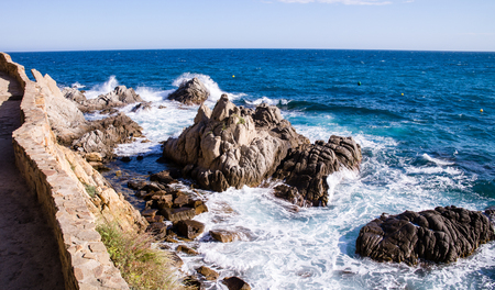 Rocks in the seaの写真素材